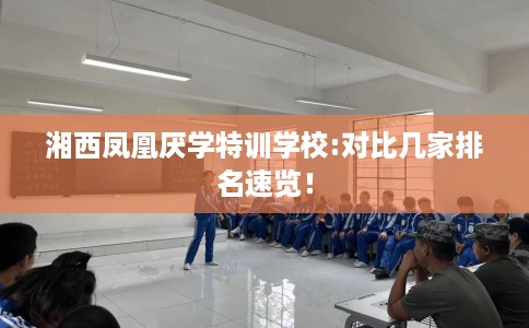 湘西凤凰厌学特训学校:对比几家排名速览！