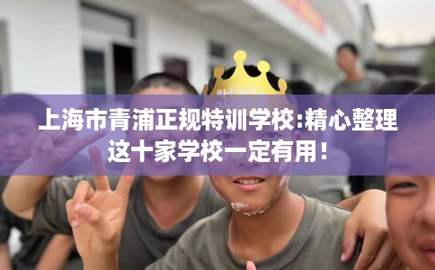 上海市青浦正规特训学校:精心整理这十家学校一定有用! 上海市青浦正规特训学校:精心整理这十家学校一定有用!