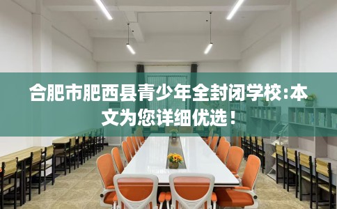 合肥市肥西县青少年全封闭学校:本文为您详细优选！