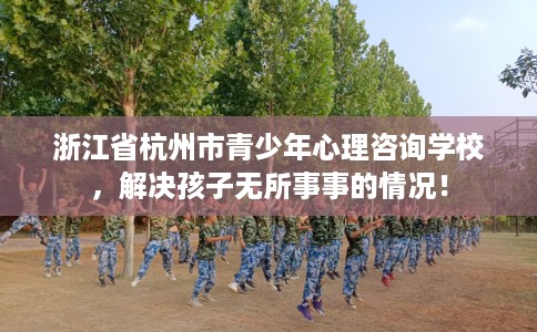 浙江省杭州市青少年心理咨询学校，解决孩子无所事事的情况！