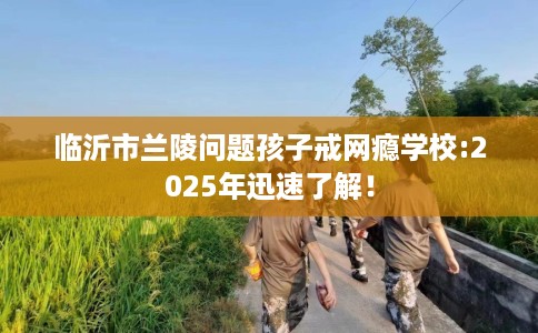 临沂市兰陵问题孩子戒网瘾学校:2025年迅速了解！