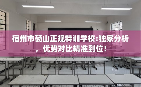 宿州市砀山正规特训学校:独家分析，优势对比精准到位！