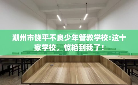 潮州市饶平不良少年管教学校:这十家学校，惊艳到我了！