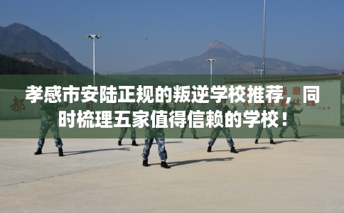 孝感市安陆正规的叛逆学校推荐，同时梳理五家值得信赖的学校！