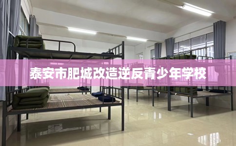 泰安市肥城改造逆反青少年学校
