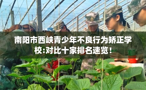 南阳市西峡青少年不良行为矫正学校:对比十家排名速览! 南阳市西峡青少年不良行为矫正学校:对比十家排名速览!