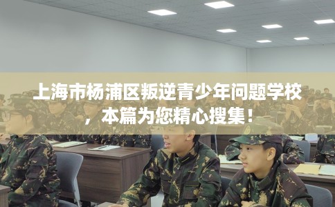 上海市杨浦区叛逆青少年问题学校，本篇为您精心搜集！