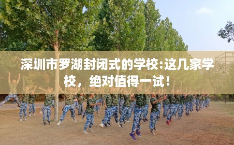 深圳市罗湖封闭式的学校:这几家学校,绝对值得一试! 深圳市罗湖封闭式的学校:这几家学校,绝对值得一试!