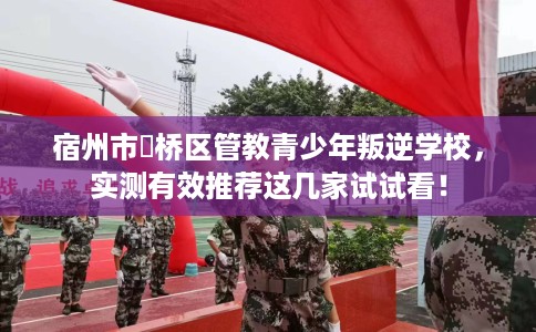 宿州市埇桥区管教青少年叛逆学校，实测有效推荐这几家试试看！