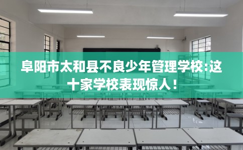 阜阳市太和县不良少年管理学校:这十家学校表现惊人! 阜阳市太和县不良少年管理学校:这十家学校表现惊人!