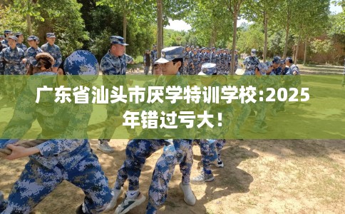 广东省汕头市厌学特训学校:2025年错过亏大！