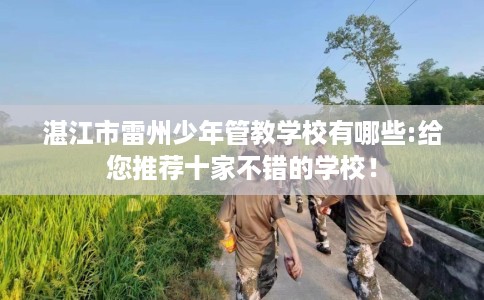湛江市雷州少年管教学校有哪些:给您推荐十家不错的学校！