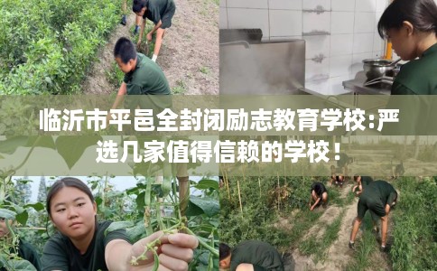 临沂市平邑全封闭励志教育学校:严选几家值得信赖的学校! 临沂市平邑全封闭励志教育学校:严选几家值得信赖的学校!