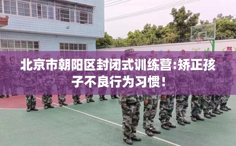 北京市朝阳区封闭式训练营:矫正孩子不良行为习惯！