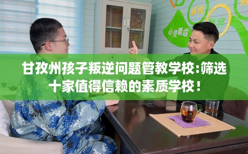 甘孜州孩子叛逆问题管教学校:筛选十家值得信赖的素质学校！