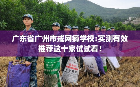 广东省广州市戒网瘾学校:实测有效推荐这十家试试看！