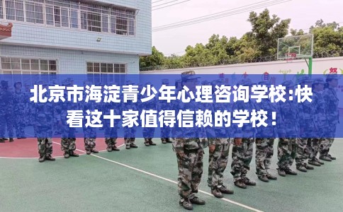 北京市海淀青少年心理咨询学校:快看这十家值得信赖的学校！