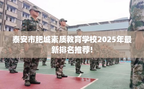 泰安市肥城素质教育学校2025年最新排名推荐! 泰安市肥城素质教育学校2025年最新排名推荐!