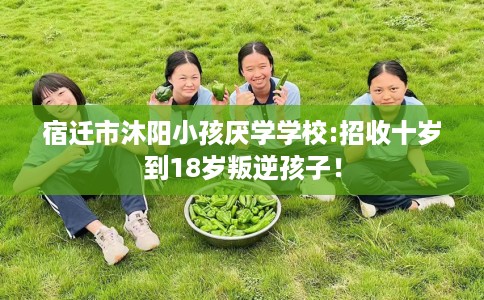 宿迁市沐阳小孩厌学学校:招收十岁到18岁叛逆孩子！