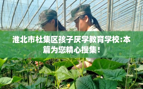 淮北市杜集区孩子厌学教育学校:本篇为您精心搜集! 淮北市杜集区孩子厌学教育学校:本篇为您精心搜集!