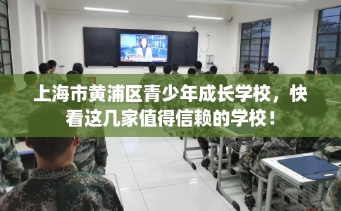 上海市黄浦区青少年成长学校，快看这几家值得信赖的学校！