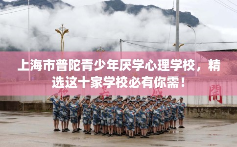 上海市普陀青少年厌学心理学校，精选这十家学校必有你需！