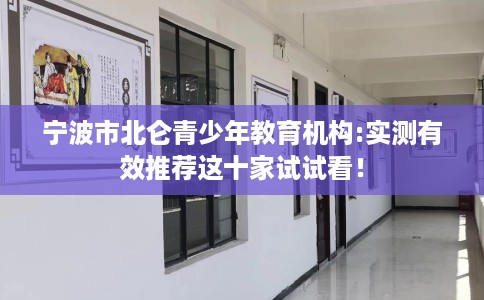宁波市北仑青少年教育机构:实测有效推荐这十家试试看! 宁波市北仑青少年教育机构:实测有效推荐这十家试试看!
