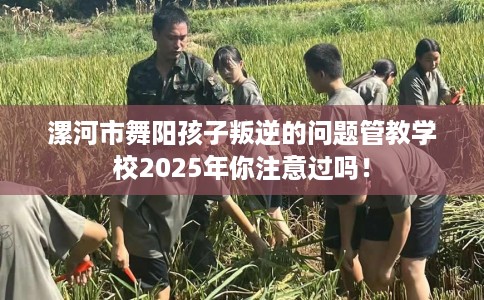 漯河市舞阳孩子叛逆的问题管教学校2025年你注意过吗! 漯河市舞阳孩子叛逆的问题管教学校2025年你注意过吗!