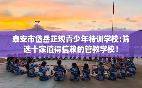 泰安市岱岳正规青少年特训学校:筛选十家值得信赖的管教学校！