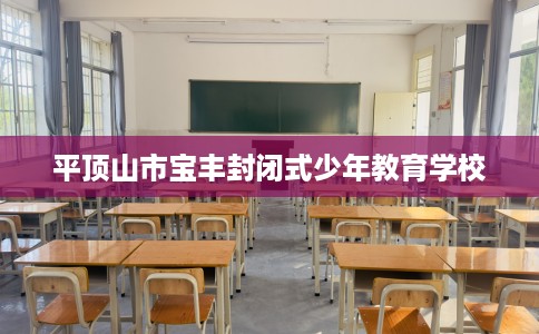 平顶山市宝丰封闭式少年教育学校
