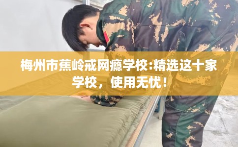 梅州市蕉岭戒网瘾学校:精选这十家学校，使用无忧！