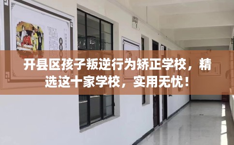 开县区孩子叛逆行为矫正学校，精选这十家学校，实用无忧！