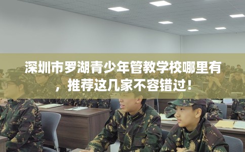 深圳市罗湖青少年管教学校哪里有，推荐这几家不容错过！
