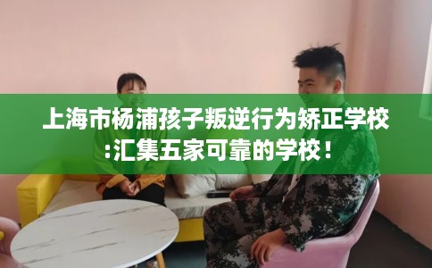 上海市杨浦孩子叛逆行为矫正学校:汇集五家可靠的学校！