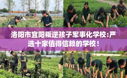 洛阳市宜阳叛逆孩子军事化学校:严选十家值得信赖的学校！