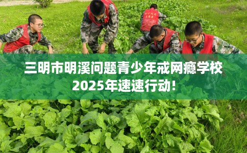 三明市明溪问题青少年戒网瘾学校2025年速速行动! 三明市明溪问题青少年戒网瘾学校2025年速速行动!