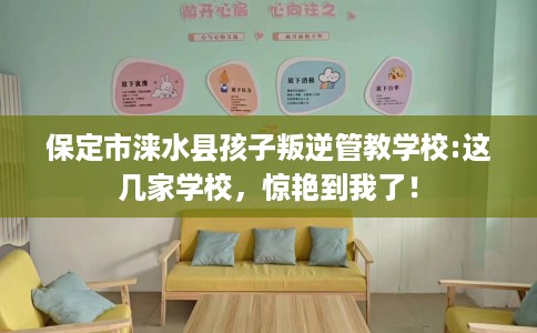 保定市涞水县孩子叛逆管教学校:这几家学校,惊艳到我了! 保定市涞水县孩子叛逆管教学校:这几家学校,惊艳到我了!