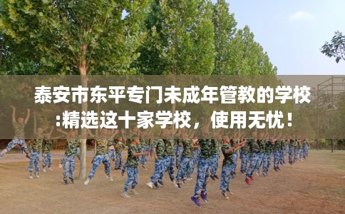 泰安市东平专门未成年管教的学校:精选这十家学校，使用无忧！