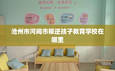 沧州市河间市叛逆孩子教育学校在哪里