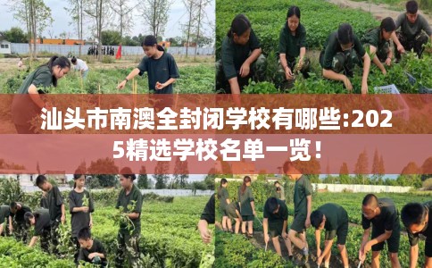 汕头市南澳全封闭学校有哪些:2025精选学校名单一览！