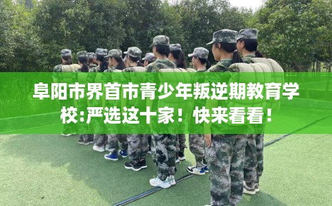 阜阳市界首市青少年叛逆期教育学校:严选这十家!快来看看! 阜阳市界首市青少年叛逆期教育学校:严选这十家!快来看看!