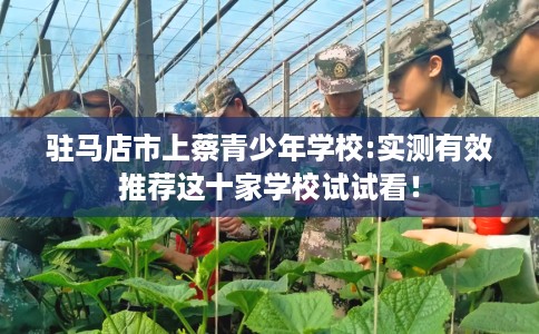 驻马店市上蔡青少年学校:实测有效推荐这十家学校试试看！