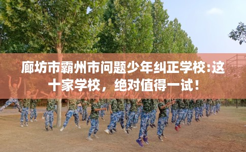 廊坊市霸州市问题少年纠正学校:这十家学校，绝对值得一试！