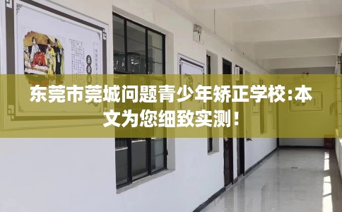 东莞市莞城问题青少年矫正学校:本文为您细致实测！