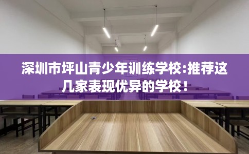 深圳市坪山青少年训练学校:推荐这几家表现优异的学校！