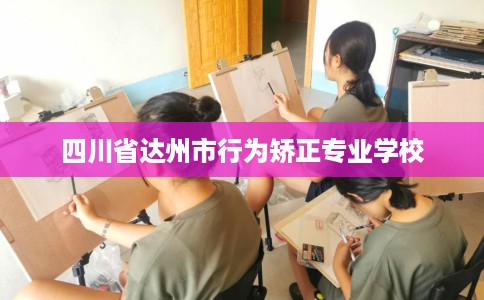 四川省达州市行为矫正专业学校