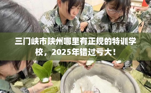 三门峡市陕州哪里有正规的特训学校，2025年错过亏大！