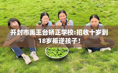 开封市禹王台矫正学校:招收十岁到18岁叛逆孩子！