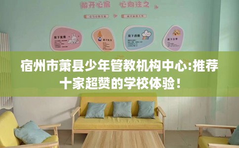 宿州市萧县少年管教机构中心:推荐十家超赞的学校体验！