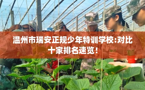 温州市瑞安正规少年特训学校:对比十家排名速览！